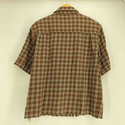 cotton on カットオフ加工 チェック S/S シャツ メンズ import:S