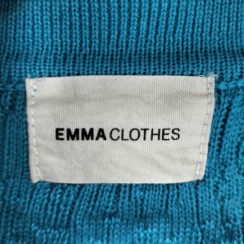 エマクローズ EMMA CLOTHES ジャガードスキッパールーズニットポロシャツ メンズ JPN:M