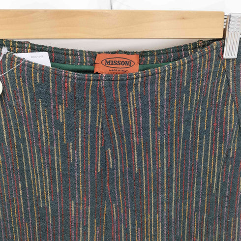 ミッソーニ MISSONI マルチカラーストライプ ストレッチイージーパンツ レディース 44