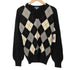 バーバリーブルーレーベル BURBERRY BLUE LABEL アーガイル Vネックカシミア混ニット レディース JPN:38
