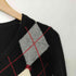 バーバリーブルーレーベル BURBERRY BLUE LABEL アーガイル Vネックカシミア混ニット レディース JPN:38