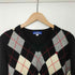 バーバリーブルーレーベル BURBERRY BLUE LABEL アーガイル Vネックカシミア混ニット レディース JPN:38