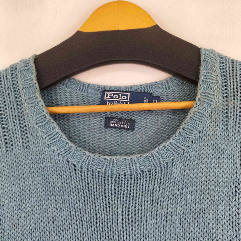 ポロバイラルフローレン Polo by RALPH LAUREN 90-00S リネンコットン混クルーネックニット メンズ LL
