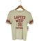 ウエス UES LAPPER WEAT FOOTBALL フロントプリントクルーネックTシャツ メンズ 1