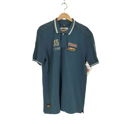 WARSON MOTORS レーシングワッペンポロシャツ メンズ 2XL
