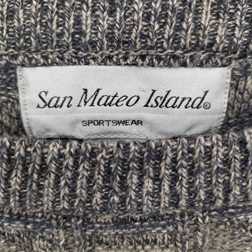 San Mateo Island 90s 総柄 ニットセーター メンズ import:L