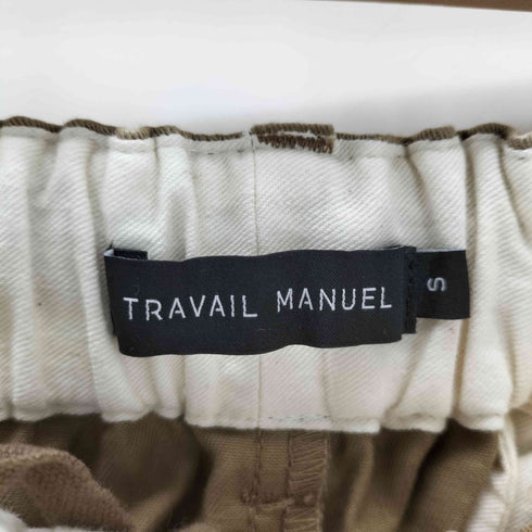トラバイユマニュアル TRAVAIL MANUEL コットンルアンチンチノベースパンツコットンパンツ レディース JPN:S
