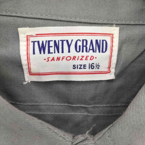 TWENTY GRAND SANFORIZED 60-70s フロントポケット 長袖ワークシャツ メンズ 16 1/2