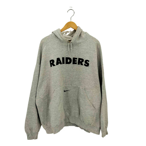ナイキ NIKE 90s RAIDERS フロントパッチデザイン スウェット プルオーバーパーカー メンズ XL