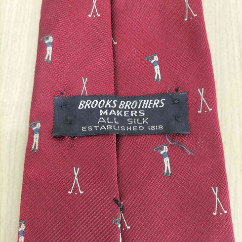 ブルックスブラザーズ BROOKS BROTHERS ゴルフデザインシルクネクタイ メンズ