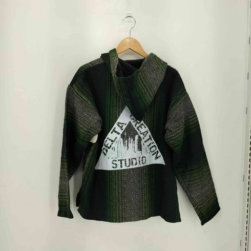 DELTA CREATION STUDIO ロゴペイント メキシカンパーカー メンズ S
