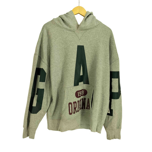 ギャップ Gap オーバーサイズ ビッグロゴ プルオーバーパーカー メンズ JPN:L