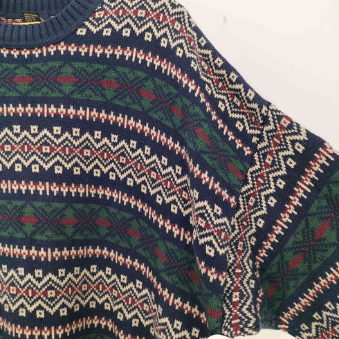 ドッカーズ DOCKERS 90s ノルディック柄 クルーネックコットンニット メンズ import:XL