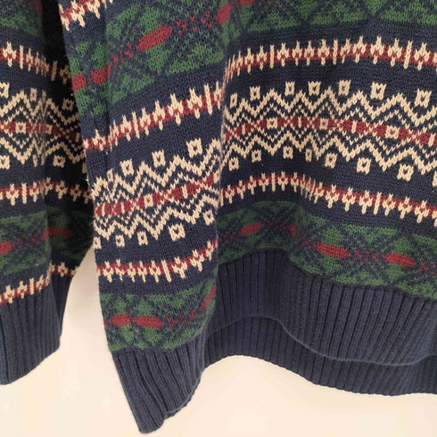 ドッカーズ DOCKERS 90s ノルディック柄 クルーネックコットンニット メンズ import:XL