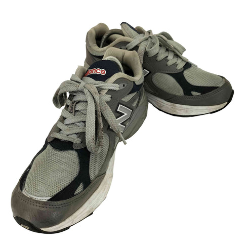 ニューバランス NEW BALANCE 990V3 Gray/Navy メッシュ ローカットスニーカー メンズ 27cm