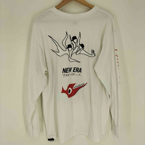 ニューエラ NEW ERA コラボ 壁画 シンボル グラフィック プリント クルーネック L/S Tシャツ ロンT メンズ XL