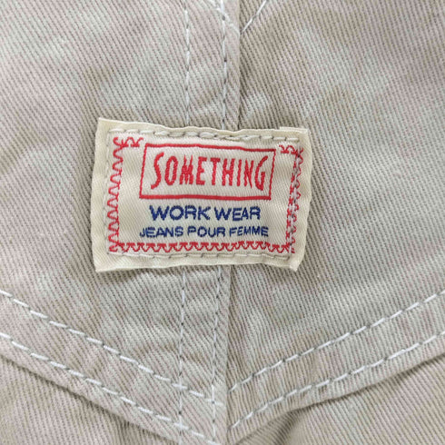 サムシング SOMETHING 別注 ボタンフライ サロペット オーバーオール メンズ S