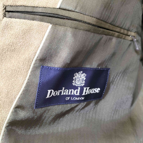Dorland House ベロア 2B テーラードジャケット メンズ