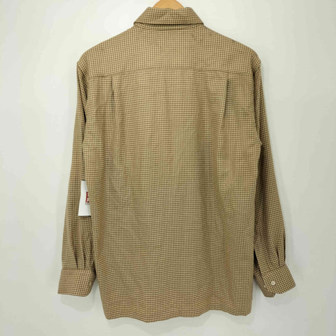 ダックスロンドン DAKS LONDON ロゴ刺繍 千鳥格子柄 L/S シャツ メンズ import:M