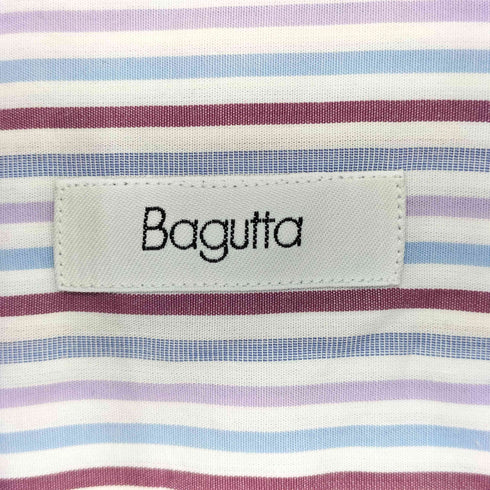 バグッタ Bagutta ボタンダウンストライプ メンズ 42-16 1/2