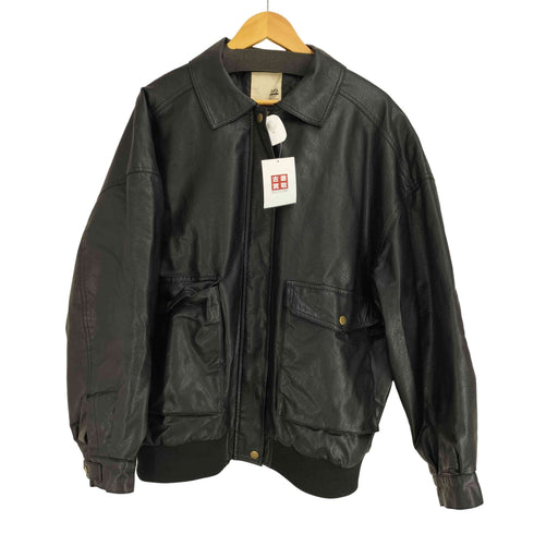 ジャバ JaVa フェイクレザー ヴィンテージ オーバーブルゾン レディース JPN:XL