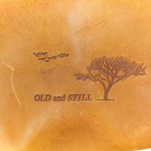 old and still キャメルレザーショルダーバッグ メンズ