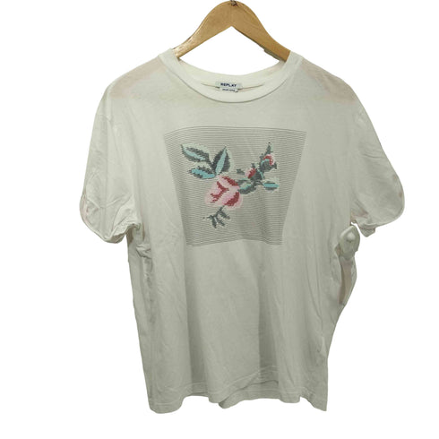 リプレイ REPLAY 花プリントTシャツ レディース