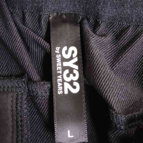 エスワイサーティトゥー SY32 by SWEET YEARS ロゴプリント ナイロンパンツ メンズ L