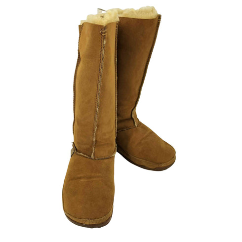 fitflop mukluk Tall Chestnut ボア スエード ロングブーツ レディース EUR:38
