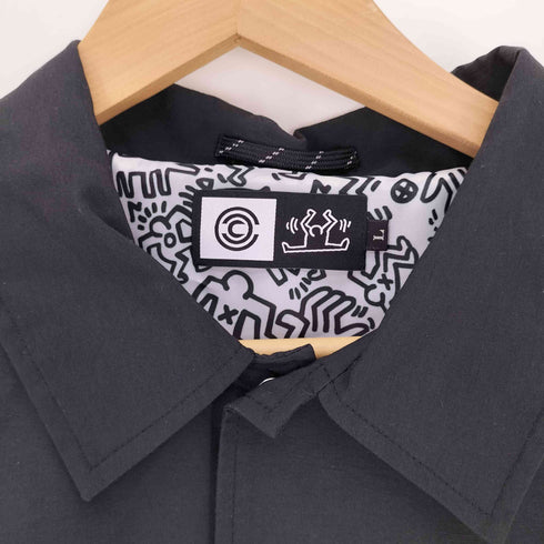 チャリアンドコー chari&co 17SS Keith Haring BEAMS 別注 裏地総柄 両面 サイドプリント コーチジャケット メンズ JPN:L