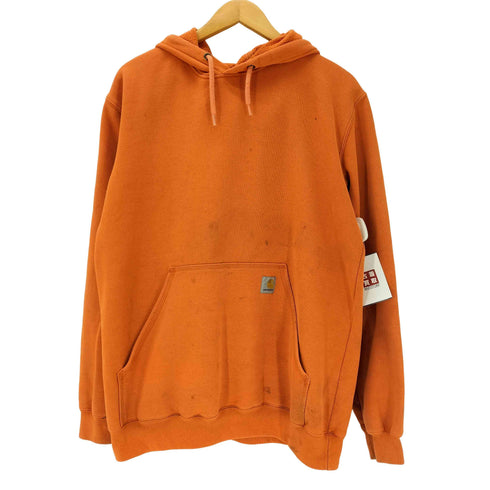 カーハート Carhartt Logo Sleeve Hooded Sweatshirt ロゴ スリーブ プルオーバー パーカー メンズ import:M