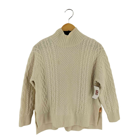 ユナイテッドアローズグリーンレーベルリラクシング UNITED ARROWS green label relaxing LAMBSWOOL アラン ハイネック プルオーバー ニット レディース