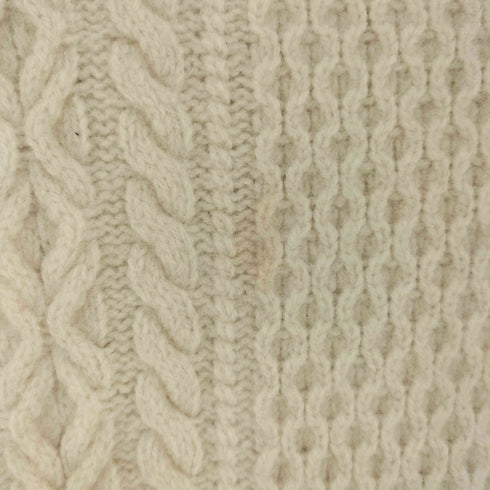 ユナイテッドアローズグリーンレーベルリラクシング UNITED ARROWS green label relaxing LAMBSWOOL アラン ハイネック プルオーバー ニット レディース