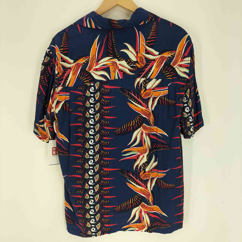 ベアー Bear 総柄 花 開襟 S/S アロハ シャツ メンズ import:M