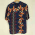 ベアー Bear 総柄 花 開襟 S/S アロハ シャツ メンズ import:M