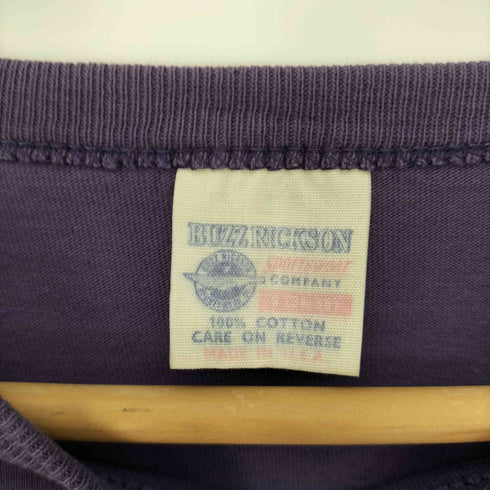 バズリクソンズ BUZZ RICKSONS USA製 Skunk Works プリント クルーネック L/S Tシャツ ロンT メンズ JPN:S