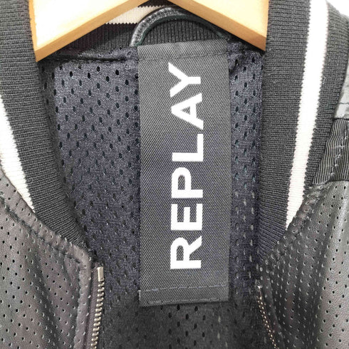 リプレイ REPLAY パンチングラムレザージャケット レディース JPN:M