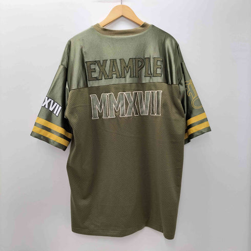 イグザンプル EXAMPLE 22SS MESHSATIN FOOTBALL S/S SHIRTS メッシュ サテン フットボール S/S シャツ メンズ JPN:XL
