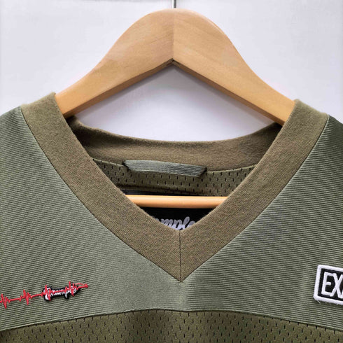 イグザンプル EXAMPLE 22SS MESHSATIN FOOTBALL S/S SHIRTS メッシュ サテン フットボール S/S シャツ メンズ JPN:XL