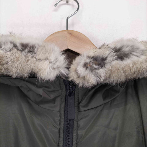 COMME CA WALK ラビットファー中綿ジャケット レディース L