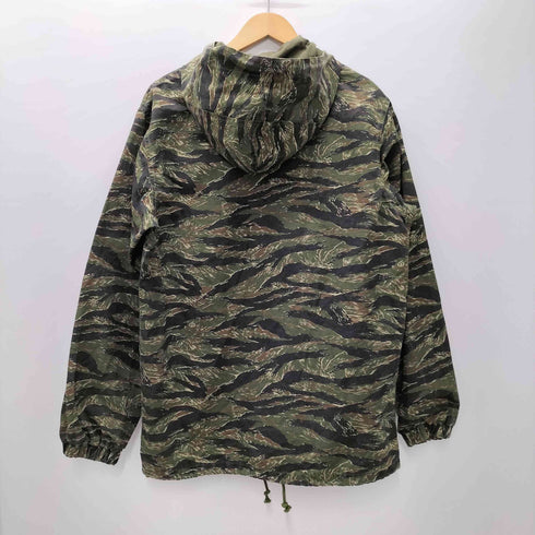 インターブリード INTERBREED タイガーストライプ カモ 迷彩柄 ジップアップ ミリタリー パーカー ジャケット メンズ import:XL