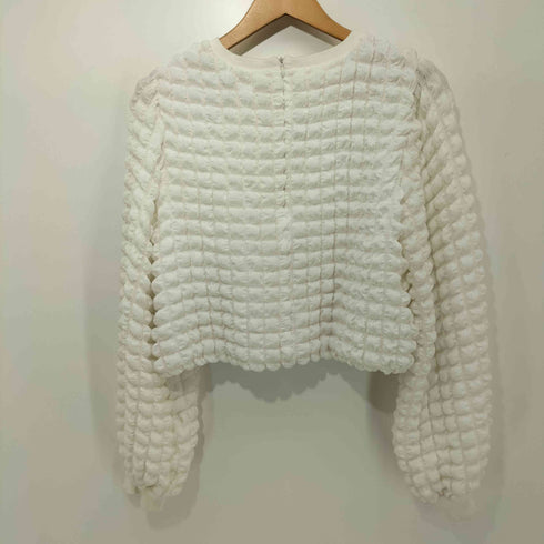 ラブティックボンボン La boutique BonBon ぽこぽこジャガードリブ付きブラウス レディース FREE