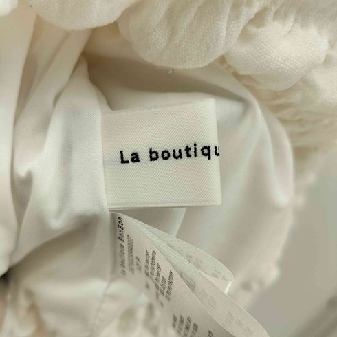 ラブティックボンボン La boutique BonBon ぽこぽこジャガードリブ付きブラウス レディース FREE