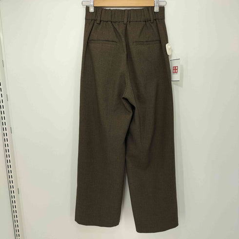 リヴドロワ RIVE DROITE センタープリーツ ワイドスラックス レディース JPN:36