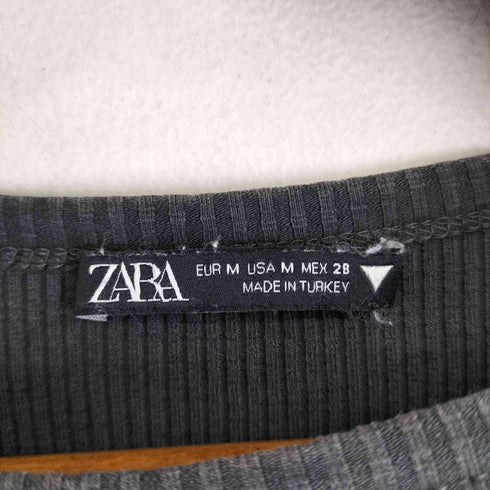 ザラ ZARA クロップド L/S トップス レディース import:M
