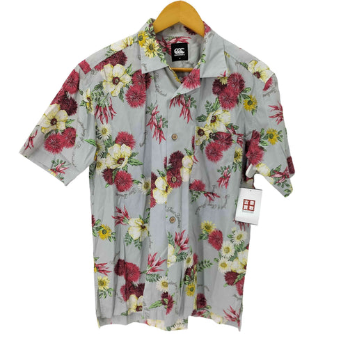 カンタベリー CANTERBURY 花柄 コットンアロハシャツ メンズ import:M