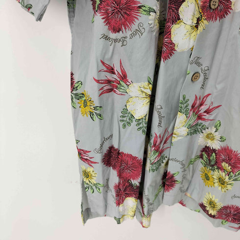 カンタベリー CANTERBURY 花柄 コットンアロハシャツ メンズ import:M