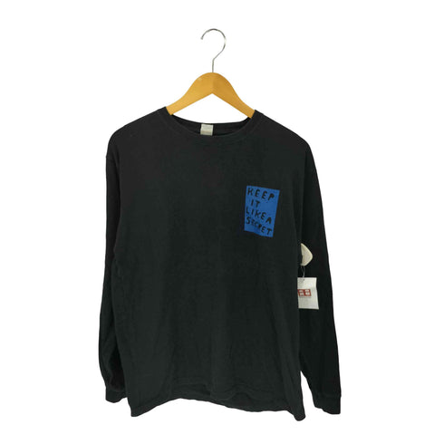 ヴァイナルアーカイブ VAINL ARCHIVE Stefan Marx Keep it like a secret L/S Tee ステファンマルクス メッセージ両面プリント 長袖Tシャツ カットソー メンズ M