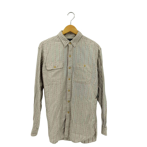 ポロバイラルフローレン Polo by RALPH LAUREN 総柄エスニックストライプ ガチャポケ レギュラーカラー長袖シャツ メンズ M