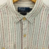 ポロバイラルフローレン Polo by RALPH LAUREN 総柄エスニックストライプ ガチャポケ レギュラーカラー長袖シャツ メンズ M